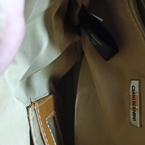 Giani Bernini crossbody bag fall colors brown tan like new - Picture 6 of 11